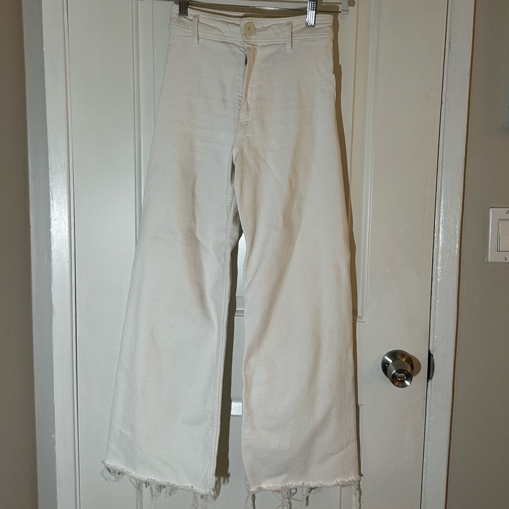 Zara Melina Pant, Size 34, Color: White